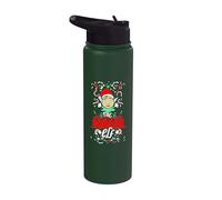 The Squash Elf Christmas FunnySquash Player Stainless Steel Insulated Water Bottle