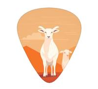 The Standing Lamb - Set di 12 plettri per chitarra, disponibili in 3 spessori, adatti per chitarre acustiche ed elettriche