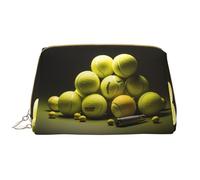 The Star-Spangled Bannermakeup Bag Organizer, beauty case per articoli da toeletta, astuccio con cerniera per pennelli (grande), Diagramma Tennis, Taglia unica
