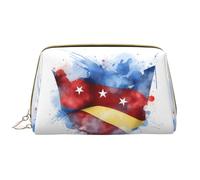 The Star-Spangled Bannermakeup Bag Organizer, beauty case per articoli da toeletta, astuccio con cerniera per pennelli (grande), Lo stendardo stellato, Taglia unica