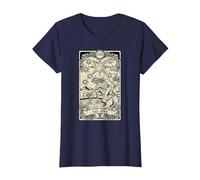 The Star Tarot Card I Fortune Teller I Goth Witchcraft Maglietta, Donna, Navy, S