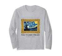 The Starry Night Tee Shirts, Cool Vincent Van Gogh Painter Maglia a Manica