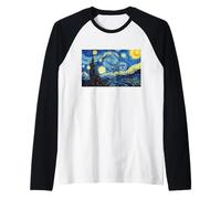 The Starry Night Tee Shirts, Cool Vincent Van Gogh Painter Maglia con Maniche Raglan