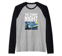 The Starry Night Tee Shirts, Cool Vincent Van Gogh Painter Maglia con Maniche Raglan