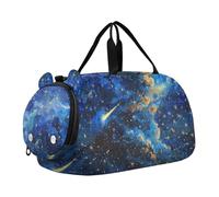The Starry Sky A Shooting Star Passing by Duffel, borsone da palestra con scomparto per scarpe, leggero, borsa sportiva da viaggio per viaggi, nuoto, danza, danza