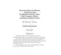 The State Parks of California Listed by County