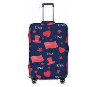 The Statue Of Wings - Copribagagli da viaggio, elastico, per valigie, 45-81 cm, Nero , S