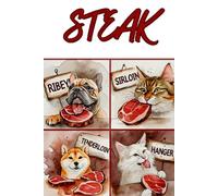 The Steak Journal: For Notes, Ideas, and Feral Instincts • 6x9 Quad Ruled Graph Paper