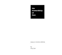 The Stewardship of Fear: Essays on Mormon Authority