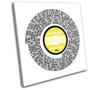 The Stone Roses Adored Lyrics Record Vinyl Song Canvas Wall Art Picture Print