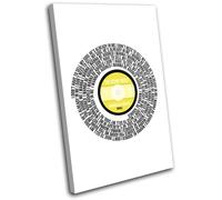 The Stone Roses Adored Lyrics Record Vinyl Song Canvas Wall Art Picture Print