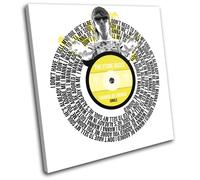 The Stone Roses Adored Record Vinyl Lyrics Song Canvas Wall Art Picture Print