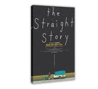 The Straight Story 1999 - Poster su tela con immagine di David Lynch Chirashi giapponese, in formato B5, decorazione per camera da letto, ufficio, camera, regalo, con cornice, 50 x 75 cm