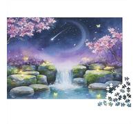 The Stream Under The Cherry Blossoms Puzzle Giochi 1000 Pezzi Per Adulti Arte Interesting Puzzle Adulti Foto 52x38cm/1000pcs