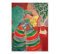 The Striped Dress, 1938 Poster di Henri Matisse 30 x 40 cm Rosso Quadri Decorazione per pareti