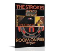 The Strokes - Poster su tela con immagine di "Room on Fire", decorazione artistica da appendere per la casa, per interni e pareti, poster, stile cornice, 20 x 30 cm