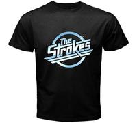 The Strokes Punk Rock Band New Wave Men's Black T-Shirt Size S M L XL XXL 3XL