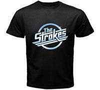 The Strokes Punk Rock Band New Wave Men's Black T-Shirt Size S M L XL XXL 3XL Black