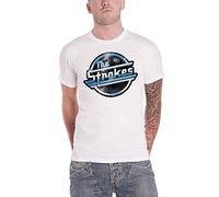 The Strokes T Shirt Distressed Magna Band Logo Nuovo Ufficiale Uomo Bianca Size S