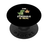The Struggles Real Dino T-Rex Pignatta Cartoon Animal PopSockets PopGrip Adesivo