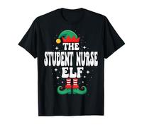 The Student Nurse Elf - Divertente Famiglia Natalizia Abbinata Maglietta