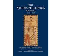 The Studia Philonica Annual, 2019: Studies in Hellenistic Judaism