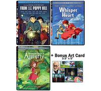 The Studio Ghibli Triple Feature Collection: Screenplay by Hayao Miyazaki (From Up On Poppy Hill / Whisper of the Heart / The Secret World of Arrietty) + Bonus Art Card