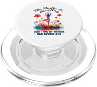 THE STUDIO IS SIZZLING GOOD THING MY WARRIOR HAS SPRINKLERS PopSockets PopGrip per MagSafe