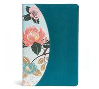 The Study Bible for Women: Christian Standard Bible, Teal Flowers, Leathertouch