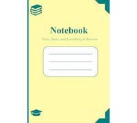 The Study Notebook: Sleek Lined Paper for Class Notes, Study sessions, and Academic Life | 110 Pages, 6x9"