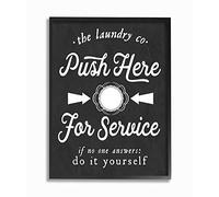 The Stupell Home Decor Collection Push Here for Service Humor Lavanderia