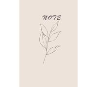 The Subtle Elegance: Abstract Wavy Lines and Line Art Floral Notebook - 6x9 Inch with 120 Pages