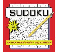 The Sudoku Challenge Easy to Medium: Sudoku puzzle with easy-to-read print Easy to Medium challenges| New 8.25 X 8.25 inches, 100 puzzle pages | Great ... road trips, birthday’s or just passing time!