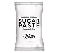 THE SUGAR PASTE Pasta di Zucchero Bianca 1 kg: Morbida, Facile da Lavorare e Ultra Elastica, Ottima per Coprire Torte, Cupcake e Decorazioni
