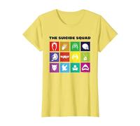 The Suicide Squad Squad Icons Maglietta, Donna, Limone, 3XL