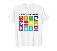 The Suicide Squad Squad Icons Maglietta, Uomo, Bianco, S