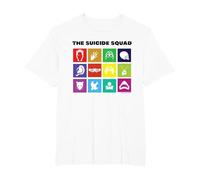 The Suicide Squad Squad Icons Maglietta, Uomo Taglie Grandi, Bianco, 3X Tall