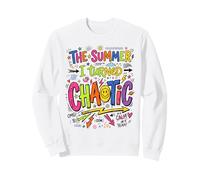 The Summer I Turned Chaotic Sarcastico Retro Meme Graphic Felpa
