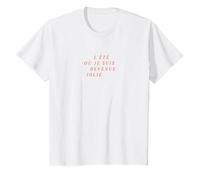 The Summer I Turned Pretty - Paris - Titolo Francese Bianco Maglietta, Bambini, Bianco, 2 Anni