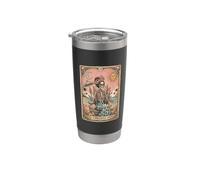 the summerween regina scheletro tarocchi vintage Bicchiere termico in acciaio inox doppia parete