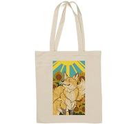 The Sun Tarot Card Art Logo Naturale Cotone Tote Bag Bianco