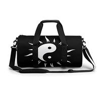 The Sun Yin Yang borsa da palestra portatile per donne e uomini borsa da viaggio per sport stampa Gymbag divertente borsa da yoga