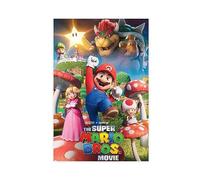 The Super Mario Bros 2023 - Poster da parete in stile americano con film d'avventura animata americana, poster su tela, decorazione per camera da letto, ufficio, camera da letto, regalo, senza