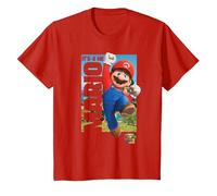 The Super Mario Bros. Movie It’s-a Me Mario Poster Maglietta, Bambini, Rosso, 4 Anni