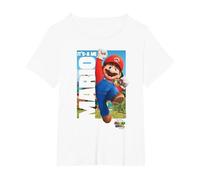 The Super Mario Bros. Movie It’s-a Me Mario Poster Maglietta, Donna Plus-Size, Bianco, 3X