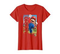 The Super Mario Bros. Movie It’s-a Me Mario Poster Maglietta, Donna, Rosso, M