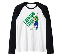 The Super Mario Galaxy Movie Looking Good Luigi Jump Maglia con Maniche Raglan