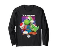 The Super Mario Galaxy Movie Toad And Yoshi Galaxy Fun Maglia a Manica