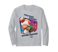 The Super Mario Galaxy Movie Toad Count On Me Maglia a Manica