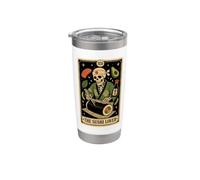 The Sushi Lover cibo giapponese scheletro Tarocchi carta Bicchiere termico in acciaio inox doppia parete